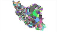 نقشه svg شهرستان های ایران